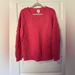 Mint Julep Boutique- Pink Sweater- Size Medium